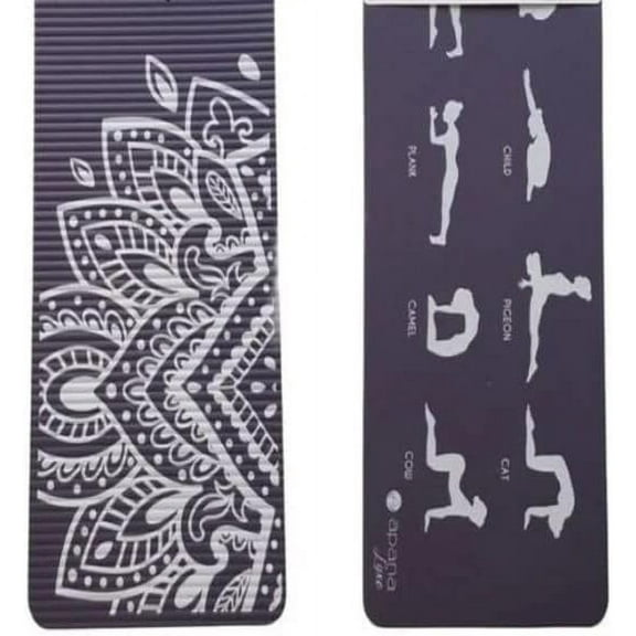 Apana Luxe Yoga Knee Mat 10" X 24" 10mm Thick Double Sided