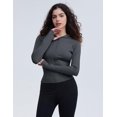 thumbnail image 4 of ORUYROP Veste de Course Légère Extensible pour Femmes avec Fermeture Éclair Complète et Trous pour les Pouces, 4 of 7