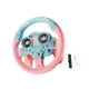 thumbnail image 5 of Volante de juguete de simulación, volante interactivo para educación temprana para niños. Rosa, 5 of 9