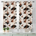 thumbnail image 3 of Cow Print Curtains for Bedroom, Rustic Brown Cowhide Cow Skin Farmhouse Western Animal Fur Vintage Retro Window Drapery Treatments for Living Room Kitchen Bathroom 2 Panels, 27.5x36 Inch, 3 of 4
