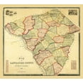 thumbnail image 2 of Unknown 16x15 White Modern Wood Framed Museum Art Print Titled - Lancaster County Pennsylvania - 1851, 2 of 4