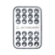 thumbnail image 1 of Soporte para Celular OCTOBUDDY Espejo Plata Remolino con Succión, 1 of 8