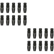 20 PCS Backpack Accessories Buckle for Webbing Bag Connecting Connector Daypack