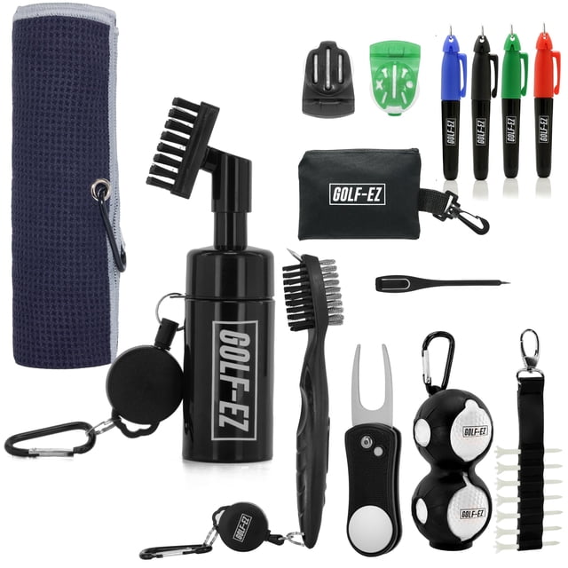 Kit Golf Essentials Golf-EZ con cepillo de agua, toalla y más