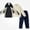 Black, variant on Afuyipoi Boys Girls Snowsuit Jacket Pants Set Waterproof Windbreaker Fleece Lined Winter Size 3-15 Yellow Size 5T