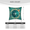 thumbnail image 4 of Kll Around The Planet Decorative Throw Pillow Covers Velvet Soft For Couch Sofa Bedroom Living Room Outdoor -16"X16", 4 of 8