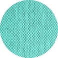 thumbnail image 1 of Ahgly Company Indoor Round Abstract Turquoise Blue Contemporary Area Rugs, 7' Round, 1 of 4