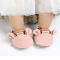 thumbnail image 3 of Baby Booties Faux Fur Sheep Shape Non-Slip Soft Sole Crib Shoes, 3 of 7