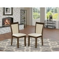 thumbnail image 4 of East West Furniture 3 Pc Dining Set  Consist of a Round Kitchen Table and 2 Parson Chairs, 4 of 7