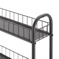thumbnail image 5 of 6 Tier Slim Rolling Storage Cart, Mobile Shelving Unit with Wheels, Metal Wire Storage Shelving Rack with Baskets for Kitchen Bathroom Office Laundry Narrow Piaces, Black, 5 of 6