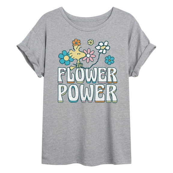 Peanuts - Flower Power - Women's Oversized T-Shirt