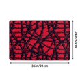 thumbnail image 3 of DouZhe Red Thorns Branches Abstract Rugs Doormat, Non-Slip Machine Washable Carpets Floor Door Mat , 36" x 24", 3 of 7