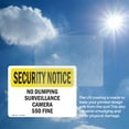 thumbnail image 6 of (2 Pack) No Dumping Surveillance Camera $50 Fine OSHA Security Notice Sign, 6 of 7