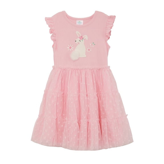 Way to Celebrate Toddler Girls Easter Tulle Tutu Dress, Sizes 12M-5T