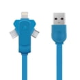 thumbnail image 1 of Cable de carga rápido giratorio 3 en 1 Cable de sincronización de datos para teléfono móvil, 1 of 9