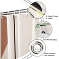 thumbnail image 4 of Abstract Boho Leaf Shower Curtains, Weighted Bottom Mid Century Modern Bohemian Terracotta Minimalist Geometric Arch Botanical Bathroom Curtain Waterproof Fabric Washable with Hooks,36"x72", 4 of 6
