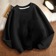 thumbnail image 4 of ibuvkizy Sweatshirts for Teen Girls!Girls Fall Sweatshirt Fashion Girl and Boy' Casual Long Sleeve Tops Hoodie Solid Color Tops 3-11 Years, 4 of 4