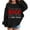 1#Black249, variant on Byoo Oversized Sweatshirt for Toddler Girl Valentine Cute Letter Graphic Crewneck Long Sleeve Pullover Tops Sport Daily Clothes