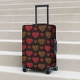 thumbnail image 5 of Uemuo Gold Glitter Heart Printed Washable Luggage Cover - Fashion Suitcase Protector Fits 18-32 Inch Luggage -Small, 5 of 9