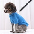 thumbnail image 3 of Flmtop Capless Chien Pull Réfléchissant Traction Tenue Printemps Hiver Chaud Vêtements pour Animaux de Compagnie Rose Rouge, 3 of 9