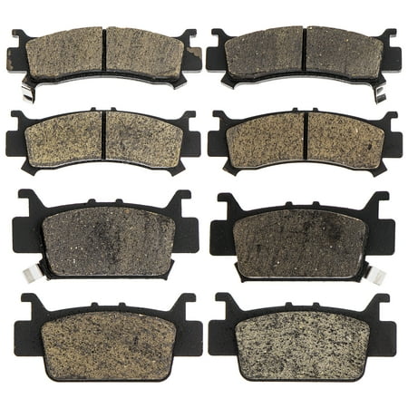 Niche Brake Pad Kit for Honda Pioneer 1000 1000-5 06451-HL4-A01 06452-HL4-A01 Complete Organic