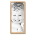 thumbnail image 2 of ArtToFrames 10" x 23" Red Oak Wood Picture Frame, 10x23 inch Brown Wood Poster Frame (WOM-4878), 2 of 7