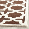 thumbnail image 3 of SAFAVIEH Cambridge Liz Geometric Wool Area Rug, Dark Brown/Ivory, 2' x 3', 3 of 7