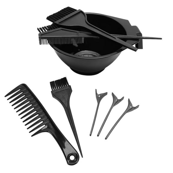 Mgaxyff 8pcs Professional Hair Dyeing Tool Highlights Comb Hair Clip Dyestuff Mixing Bowl Kit, Hair Dyeing Bowl, Hair Coloring Tool