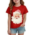 thumbnail image 6 of Ulanda Merry Christmas Shirt for Kids Toddler Boys Girls T-Shirts Short Sleeve Holiday Tee Xmas Gift Tops (Red, 5-6 Years), 6 of 6