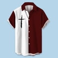 thumbnail image 2 of DGMIOCS Chemise Simple pour Hommes Ajustée Durable Décontractée Vin G, 2 of 3