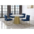 thumbnail image 2 of Best Master Jacobsen Velvet Upholstered Armless Dining Chair in Navy (Set of 2), 2 of 3