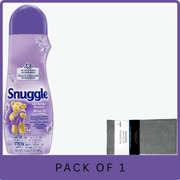 Snuggle In-Wash Scent Booster Lavender & Vanilla Orchid 21 oz with Microfiber Solid Color Towel by BundleEase