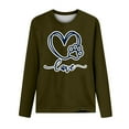 thumbnail image 4 of Neewe Women's Long-Sleeve Crew-Neck Cute T-Shirt Classic-Fit Shirt Soft Breathable Casual Tee Basic Tops, 4 of 6