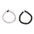 thumbnail image 2 of Pulseras Para Parejas ANGGREK Pulsera de la Amistad 2 Piezas Magnética Relación Distancia A Juego, 2 of 2