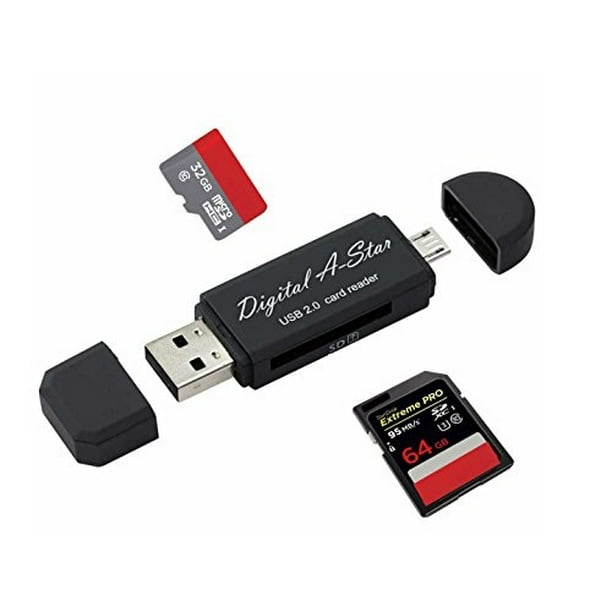 SD card reader Digital A-star SD Card Adapter Micro USB OTG to USB 2.0 Adapter; SD/Micro SD Card ...