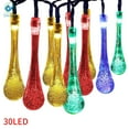 thumbnail image 2 of Deago Solar Powered String Lights 20ft 30 LED Water Drop Solar Waterproof Fairy Lights for Garden, Patio, Home, Parties, Christmas Decoration (Multicolor), 2 of 10
