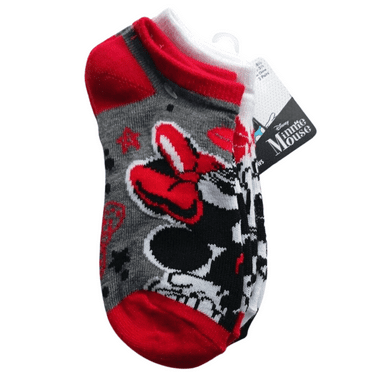 Minnie Mouse Girls' No Show Socks 5-Pack - Assorted Colors