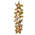 thumbnail image 5 of Vikakiooze Home Decor Autumn Maple Leaf Berry Pumpkin Garland Window Wicker Decoration Door Hang, 5 of 6