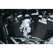 Kuryakyn 5730 Motorcycle Accent Accessory: Skull Horn Cover for 2017-19 Harley-Davidson Motorcycles with Stock Waterfall Style Horn Cover, Chrome