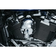 Kuryakyn 5730 Motorcycle Accent Accessory: Skull Horn Cover for 2017-19 Harley-Davidson Motorcycles with Stock Waterfall Style Horn Cover, Chrome