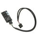 thumbnail image 2 of Cable conector, placa base USB 2,0, cabezal de 9 pines, adaptador divisor de conjunto de concentrador de extensión 1 a 3 para refrigeración de PC,, 2 of 9