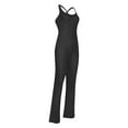 thumbnail image 3 of Womens Tank Jumpsuit, Sleeveless Square Neck Solid Color One-Piece Romper Skinny Pants, 3 of 5