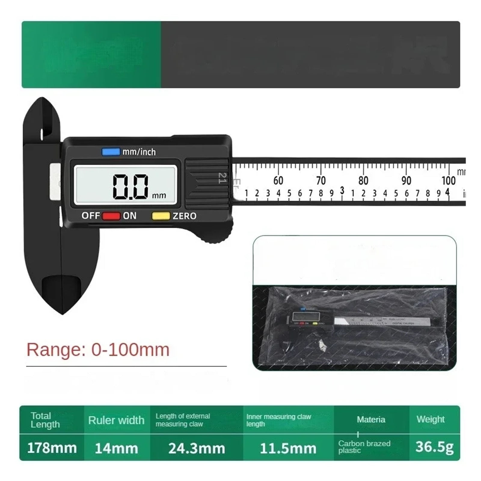 Vernier Digital Caliper Tool Calibrator Inspection Tools Job Measuring Gauging Measurement Analysis Instruments ,Easy to Operate