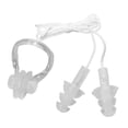 thumbnail image 1 of Advancent Juego de 2 piezas de tapones para los oídos, pinzas para la nariz, natación, surf, buceo, esnórquel, impermeable, de silicona, Kit Deportes acuáticos Blanco, 1 of 6