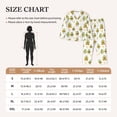 thumbnail image 3 of Rateoe Lovely Avocado Pattern Womens Pajamas Set Long Sleeve Sleepwear Button Down Nightwear Soft Cotton Pj Lounge Sets, 3 of 9