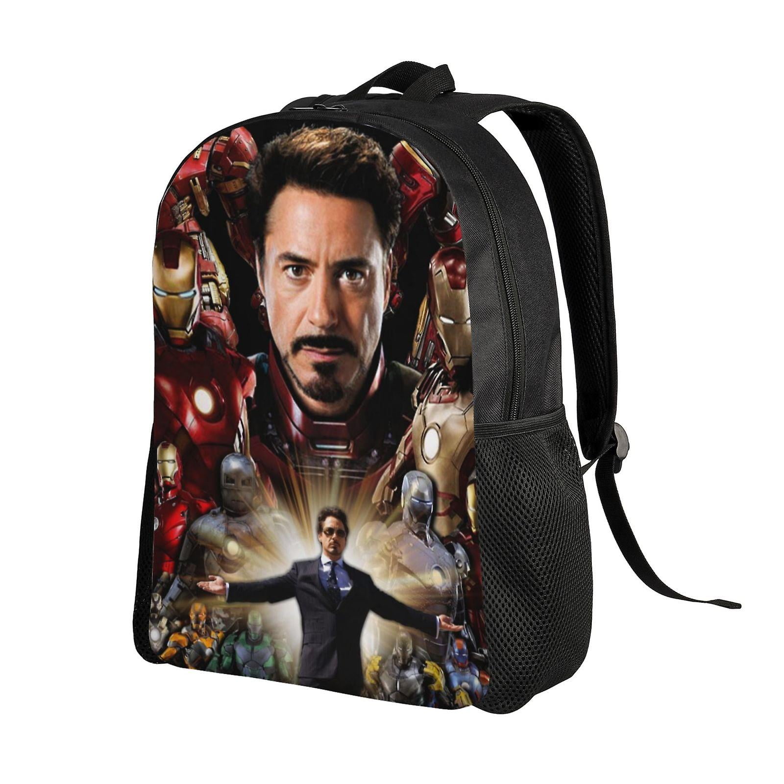 Iron Man Backpack Travel Laptop Backpack Water Resistant College School Computer Bag Durable