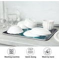 thumbnail image 7 of Waterfall Dish Drying Mat, Absorbent Microfiber Pad Protector For Kitchen Counter Top Mat Dish Drainboard 16x18in Home Decor, 7 of 7
