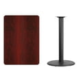 thumbnail image 4 of Flash Furniture 30'' x 42'' Rectangular Mahogany Laminate Table Top with 24'' Round Bar Height Table Base, 4 of 4