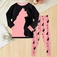 thumbnail image 2 of Hessimy Toddler Boys Girls Spring Summer Soft Fabric Thermal Underwear Soft Warm Long Sleepwear Pjs Set(Watermelon Red,7-8 Years), 2 of 7