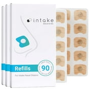 Intake Breathing Refill Tabs Pack - Boost Oxygen Intake, Improve Sleep Quality Solution- Sweat Resistant, Skin Safe Nasal Strips - Extra Strength Snore Stopper - (90 Count (Pack of 3)